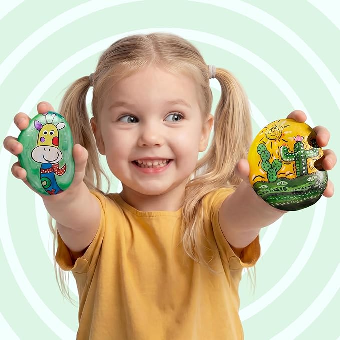 Rock Painting Kit for Kids, Arts and Crafts for Girls & Boys Ages 6-12 - Image 3