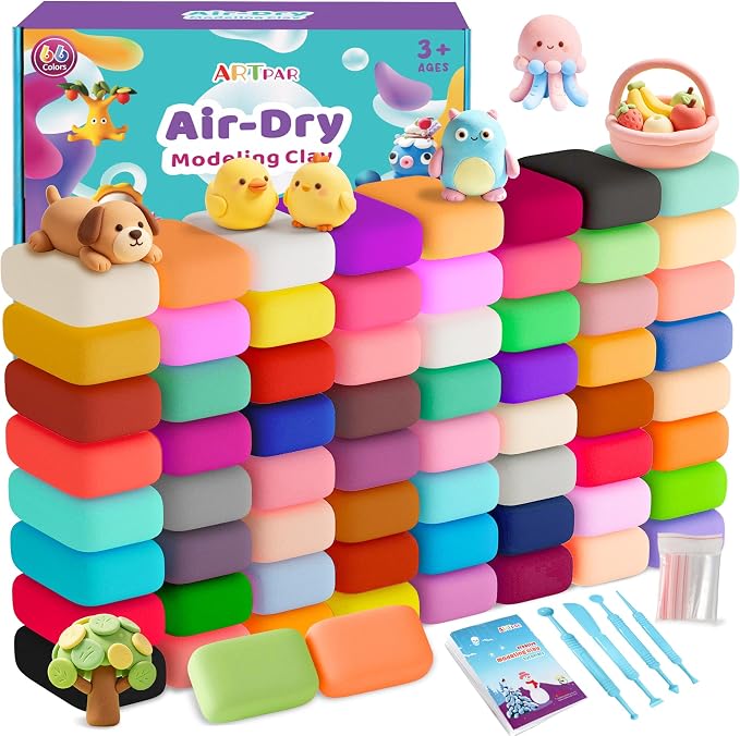 ARTPAR Air Dry Clay 66 Colors, Modeling Clay by ARTPARWelcomesYou