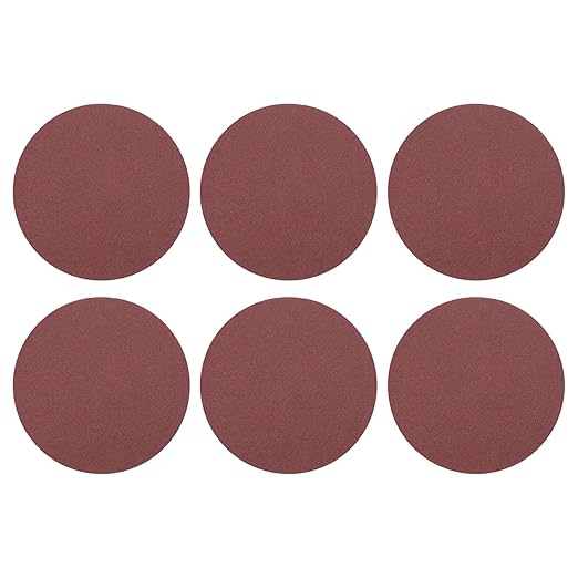 HARFINGTON 20 Pcs 6 Inch Sanding Disc 100 Grit Hook and Loop Sandpaper Random Orbital Sander Pads for Woodworking Automotive Metal Polishing