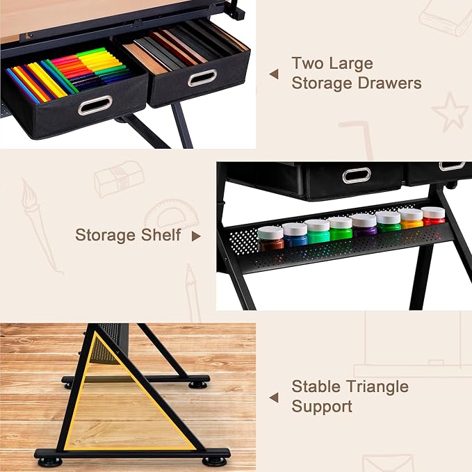 ZENY Adjustable Drafting Table - Image 6