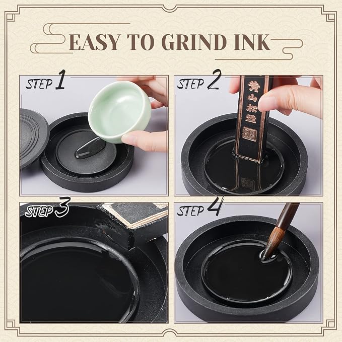 14 Pieces Chinese Calligraphy Brushes Gift Set Painting Brushes Watercolor - Image 6
