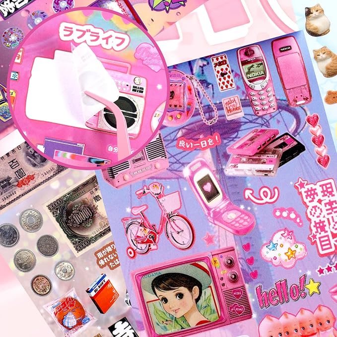 Tmtains 30 Sheets Japanese Sticker Book - Image 6