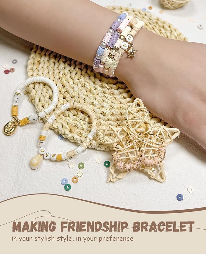 ClaBead 14000 Pcs Clay Beads Bracelet Making Kit - Image 7