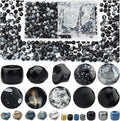 Glass Beads for Jewelry Making Adults, 4mm Bicone Crystal Beads, 2-4mm Spacer by RIRED27