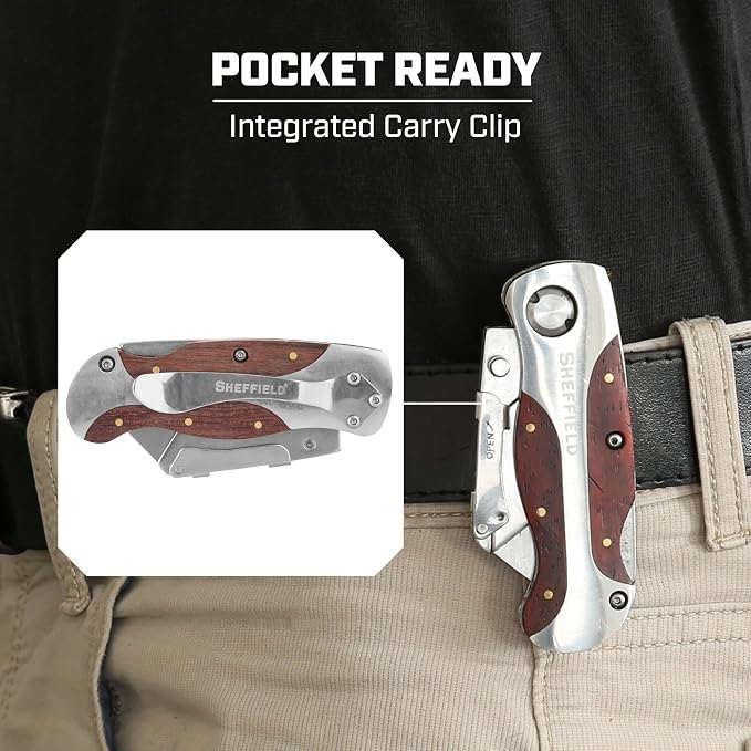 Sheffield 12818 Folding Utility Knife - Image 6