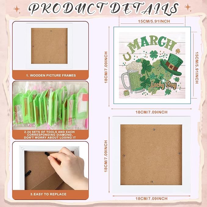 13 Pcs Fall Interchangeable Monthly Diamond Art Kits - Image 2