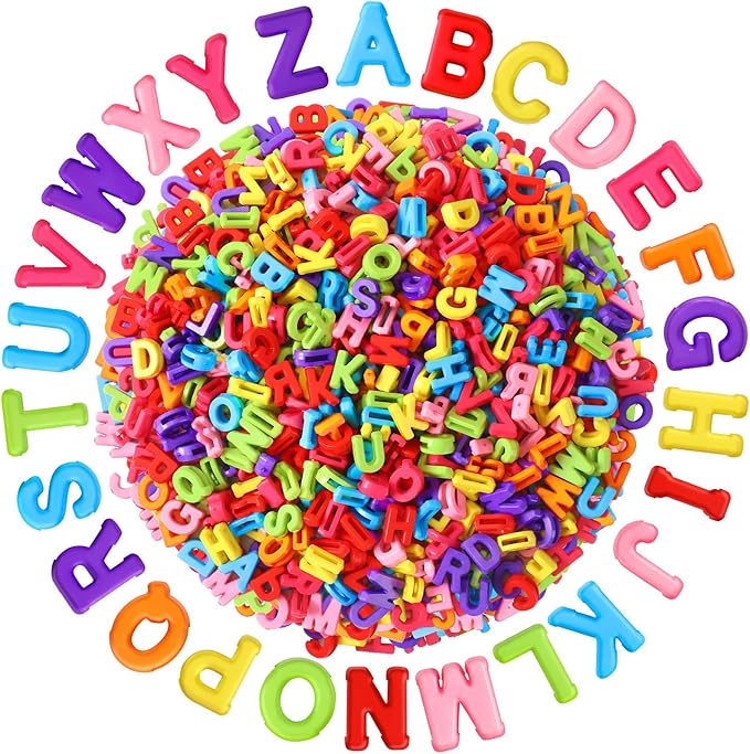 Augshy 700Pcs Large Alphabet Letter Beads by Augshy