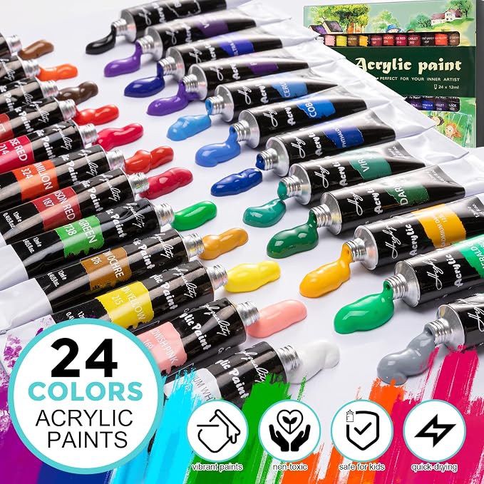 Inburit Art Acrylic Paint Set - Image 4