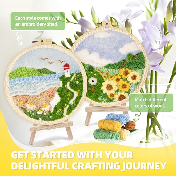 Punch Needle Kits Adults Beginner, Embroidery kit - Image 9
