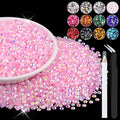 12000PCS 2mm Resin Jelly Rhinestones in Bulk, Bedazzling Flatback Crystals by BELLEBOOST
