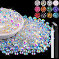 4000PCS 5mm Resin Jelly Rhinestones in Bulk, Bedazzling Flatback Crystals by BELLEBOOST