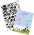 Threetols Dot Embossing Folder, Bubble Background Embossing Folder by Threetols