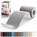 Linen Repair Tape 4x79 inch, Self Adhesive Fabric Patches, Linen Patch Tape Kit, Fabric Repair Tape for Couch Sofas, Headboards, Chairs, Pillows, Curtains, Couches - Medium Grey