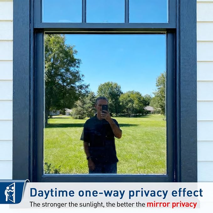 Coavas Window Privacy Film Daytime See Out Not in, 83% UV Blocking Heat Control - Image 8
