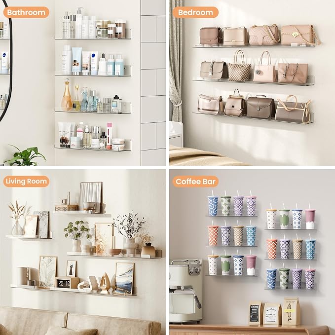 upsimples 15" x 4" Acrylic Shelves - Image 6