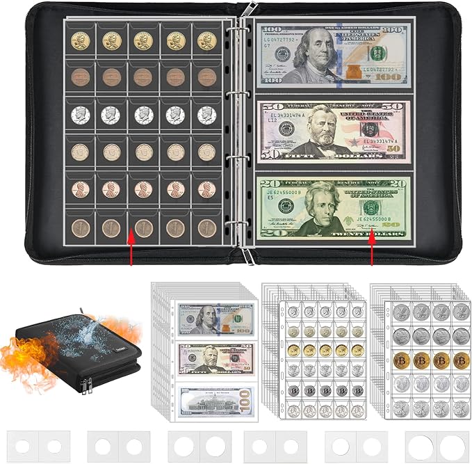 Fireproof Coin Collection Book Holder by Smatagee