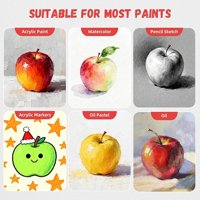 Simetufy 12 Pack 8x10 Canvas Boards - Image 6