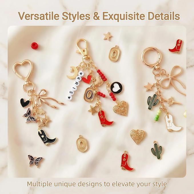 NewOasis 768Pcs Lip Gloss Keychain Making Kit, Jewelry Making Kit - Image 3