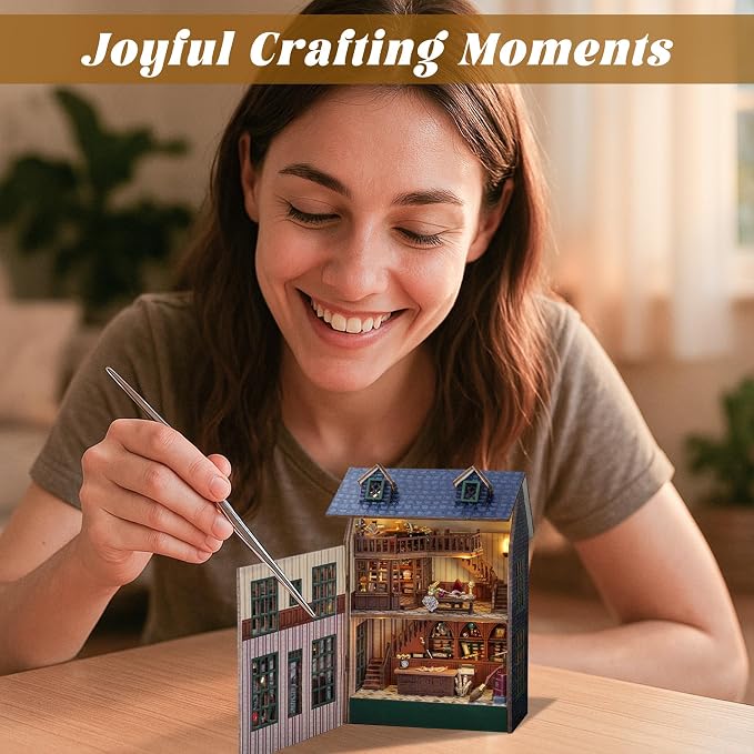 Flever Dollhouse Miniature DIY House Kit Creative Room - Image 3