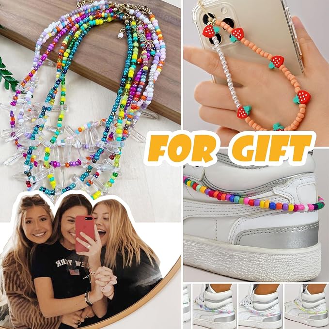 Efivs Arts 6720pcs 48 Colors 4mm Glass Seed Beads Kit - Image 6