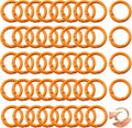 Round Carabiner Clip Bulk 48pcs 1 Inch Colorful Circle Carabiner Key Ring Clips by Cmidy