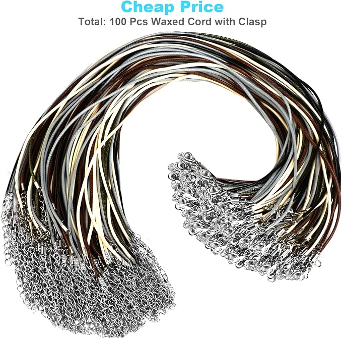 100 Pcs Leather Necklace Cord - Image 2