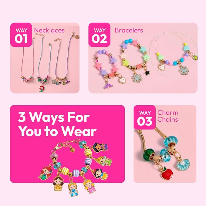 JOVA Klever Kits Princess Bracelet Making Kit, Jewelry Making Kit, Bracelets - Image 5
