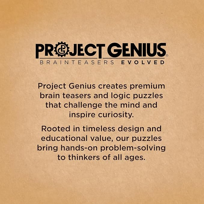 Project Genius Grecian Computer Mechanical Math Puzzle, Wooden Brainteaser Gift - Image 9