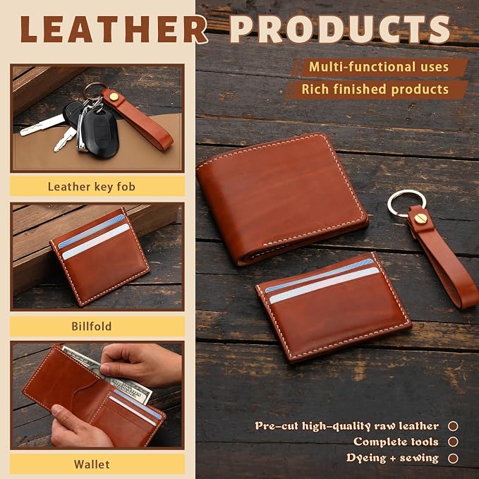 CBHGFEA 51-Piece Leather Working Kit: CBHGFEA Craft Tools Set - Image 6
