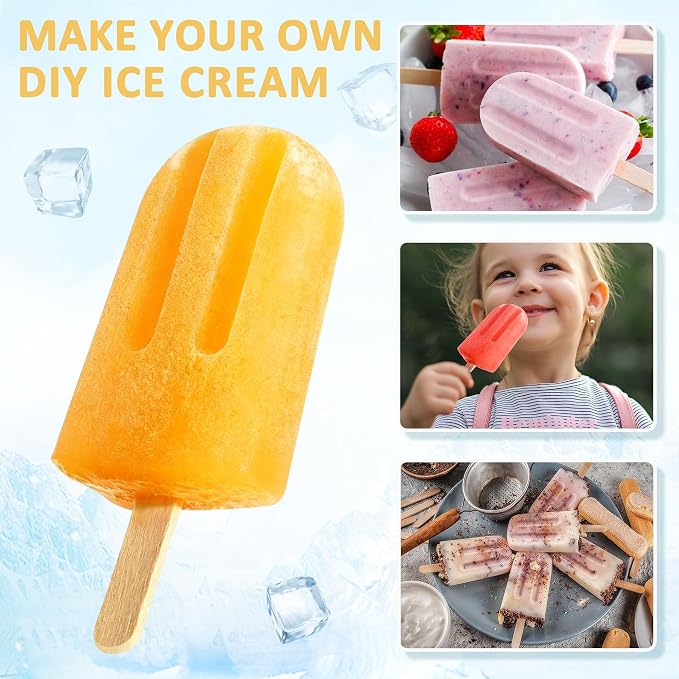 Popsicles Molds, 10 Cavity Silicone Popsicle Molds Easy-Release BPA-free - Image 7