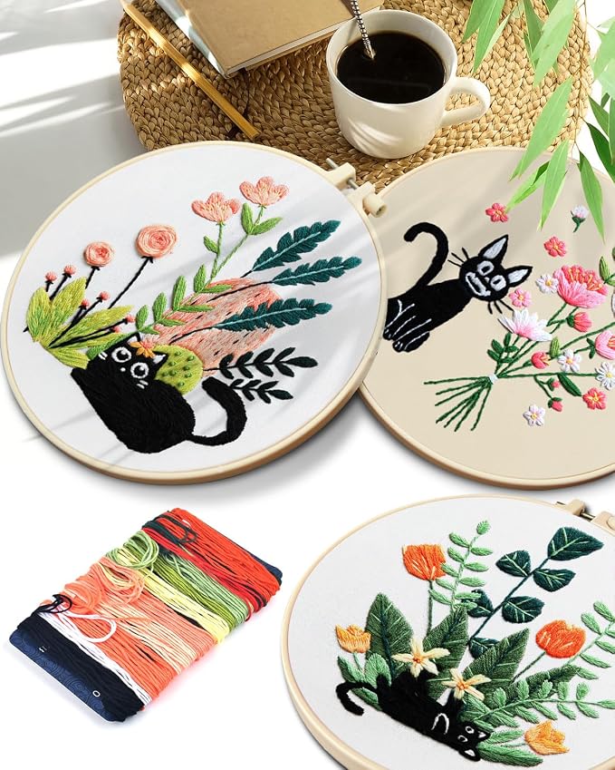 TINDTOP Embroidery Kit for Adults, Embroidery Kit for Beginners Include - Image 7