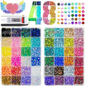 qiipii 48 Color 6mm Jelly AB & Crystal Colorful Resin Rhinestones by qiipii