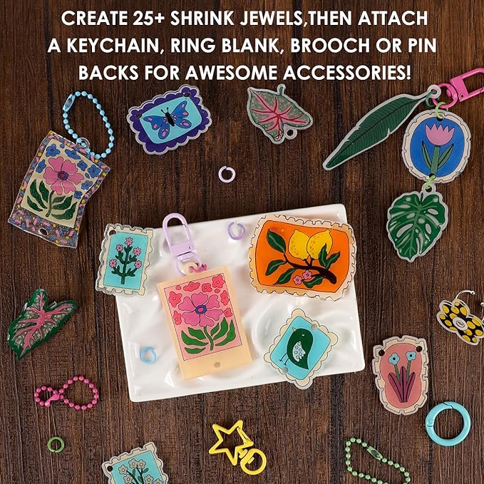 Grabie DIY Shrink Art Craft Kit Jewelry Making Kit - Image 6