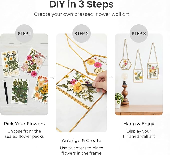 Relaxing Garden Pressed Flower Craft Kit - Image 5