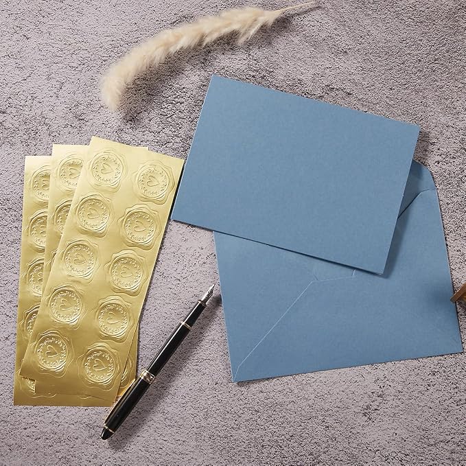 50 Pack Dusty Blue A7 Envelopes - Image 5