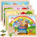 SYNARRY Large Animals Wooden Puzzles by SYNARRY
