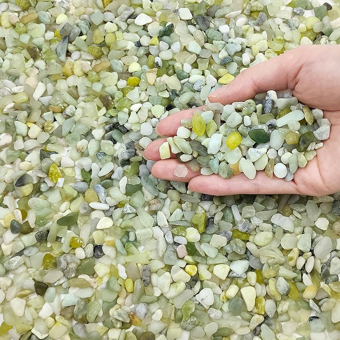 FANTIAN 10 lbs Pebbles for Landscaping, 1/4 Inch Polished Green Pea Gravel by FANTIAN-GardeningMakesLifeBetter