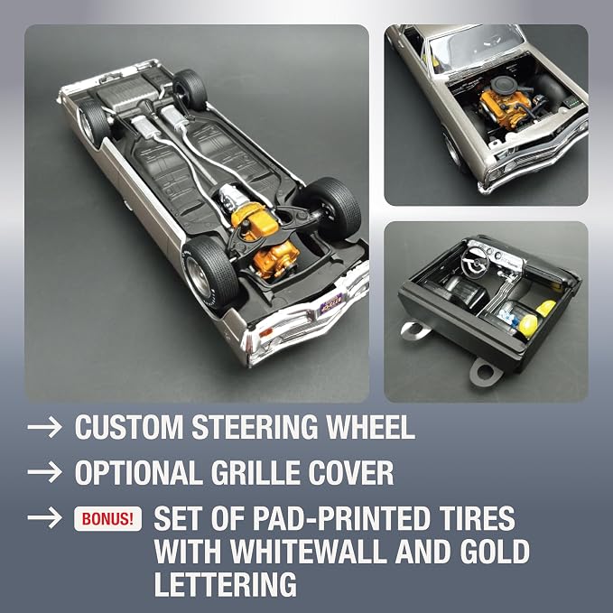 AMT 1965 Chevy El Camino w/Camper 1:25 Scale Model Kit - Image 3