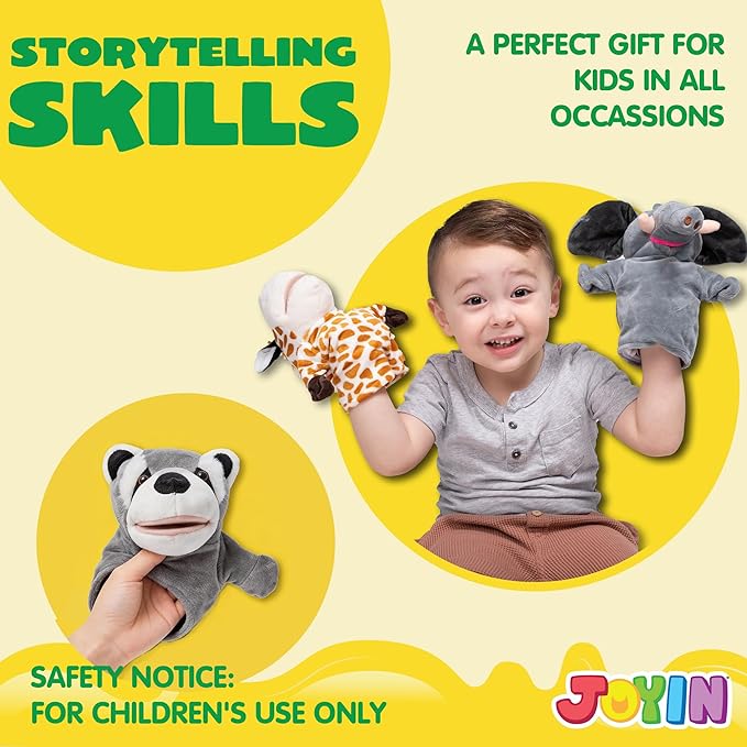 JOYIN 6Pcs Kids Hand Puppet Set - Image 3