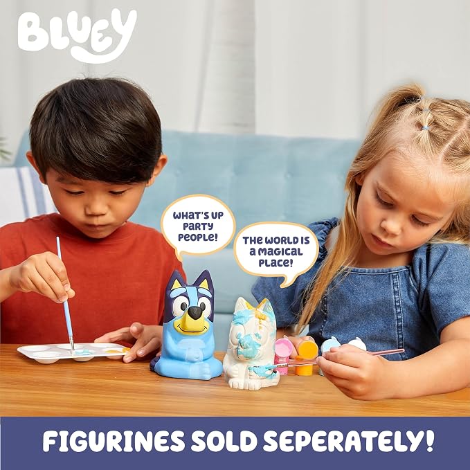 Bluey Paint Your Own Figurine, Fun Paintable Ceramic Figure, Includes 6 Acrylic - Image 6