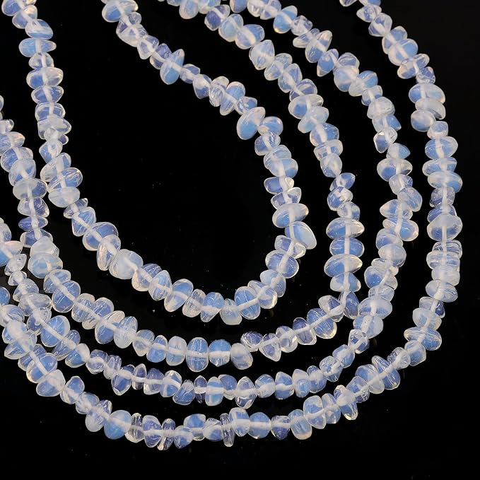 200pcs White Opalite Chip Beads - Image 7