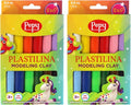 Pepy Plastilina Reusable and Non-Drying Modeling Clay; Set of 24; 2 Each of 12 by Pepy