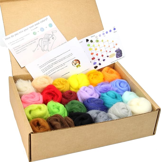 Woolbuddy Felting Wool Kit by Woolbuddy