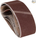 5 Pcs Sanding Belts 2-1/2 x 14 Inch 100 Grit Aluminum Oxide Abrasive Sandpaper for Belt Sander Metal Grinding Wood Working Weld Rust Removal