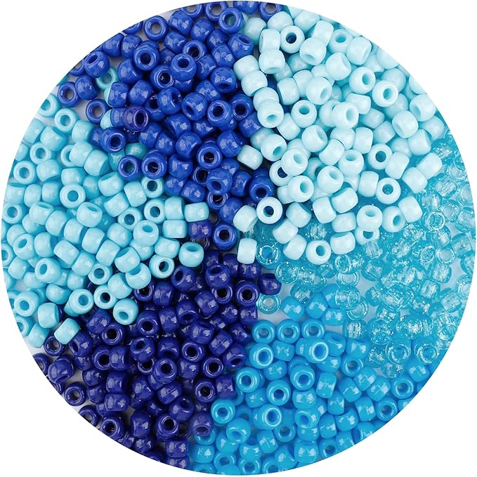 Pony Beads Bulk 1100 Pcs, Beads by anpiwshjo
