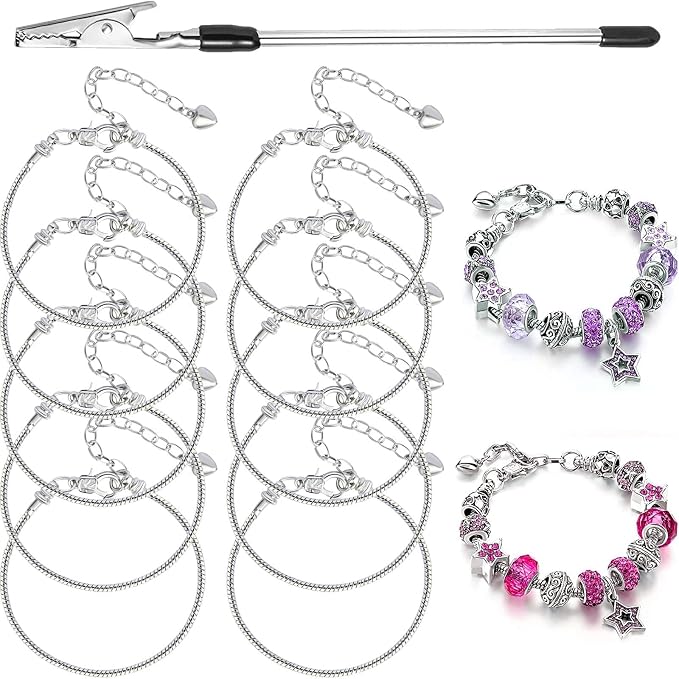 10 Pcs Snake Chain Charm Bracelet Chains by BRACELETMAKINGKIT