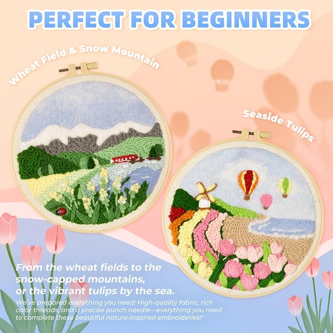 Punch Needle Kits Adults Beginner, Embroidery kit - Image 2