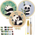 TINDTOP Punch Needle Kits, Panda Punch Embroidery Kits by TINDTOP