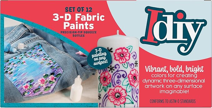 Multicolored Fabric Paint Set - Image 8