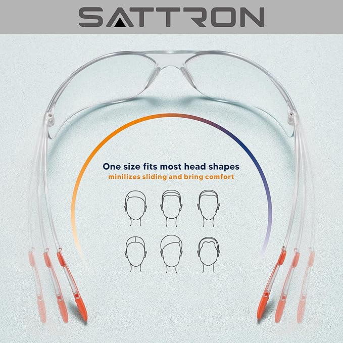 48 Pack Clear Safety Glasses, Protective Eyewear for Men Women, UV Protection Safety Goggles ANSI Z87.1 Scratch & Impact Resistant Eye Protection for Construction, Sports, Lab, Shooting